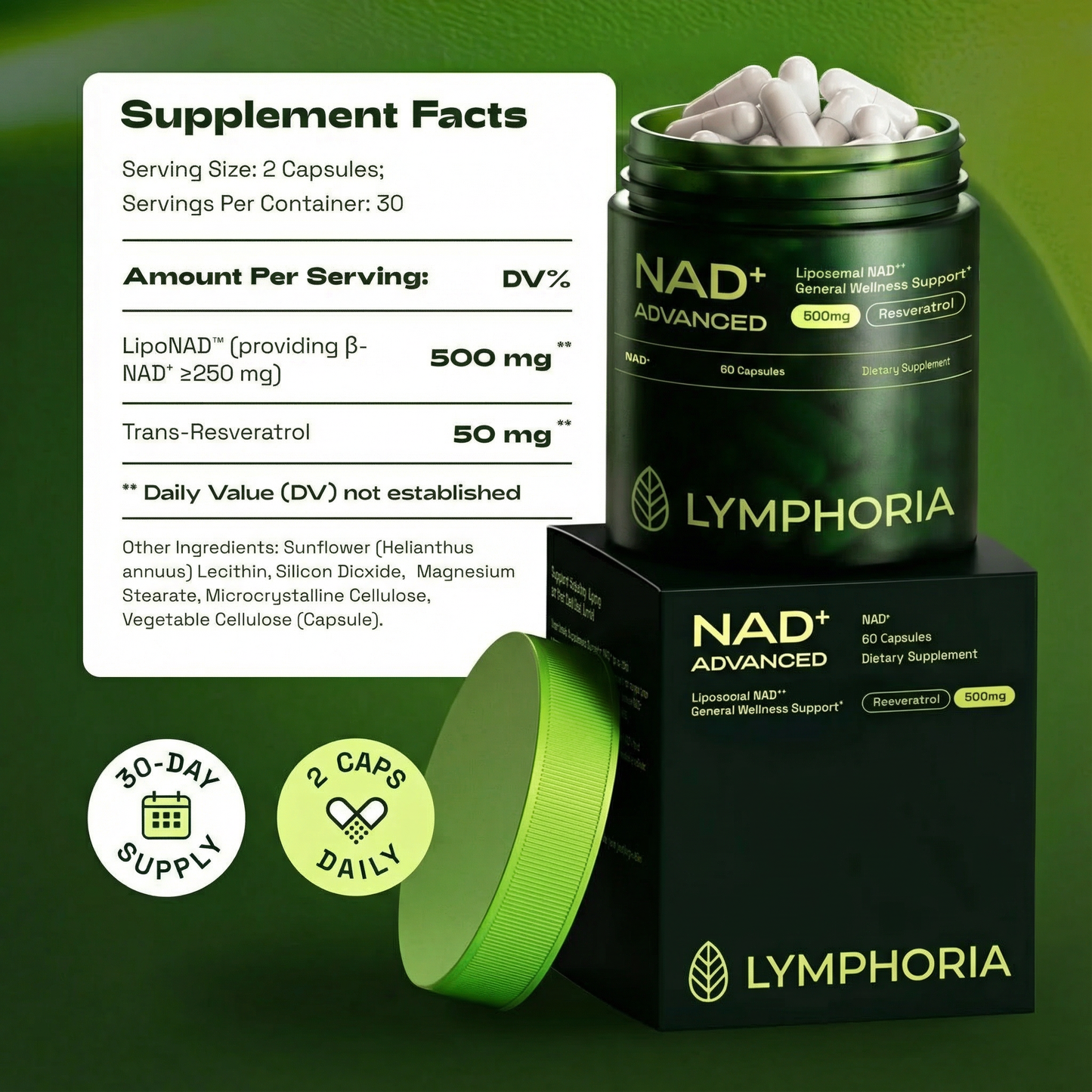 Lymphoria NAD+ Capsules